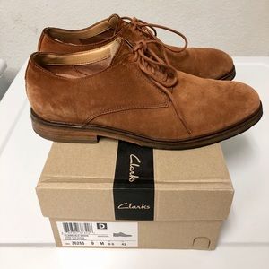 Mens Clarks Clarkdale Moon Buck Shoe - Tan Suede - Size 9